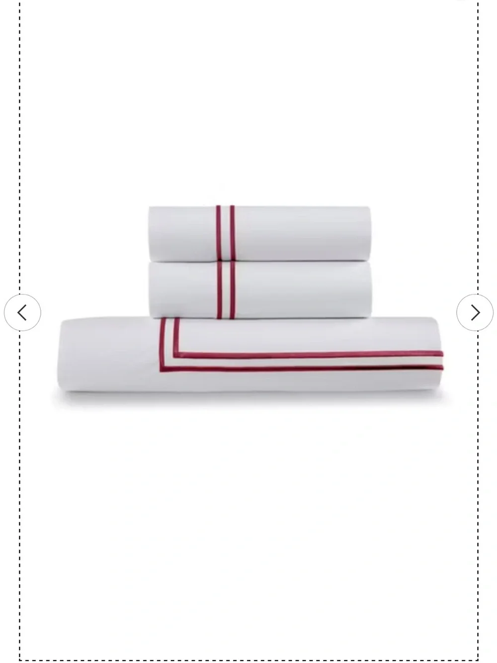 NEW Ella Jayne Duvet Cover Queen 100% Cotton Percale Set. Red Design 3 Pcs
